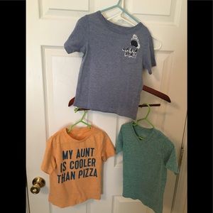 The Children’s Place three 3T graphic tees. Good condition.